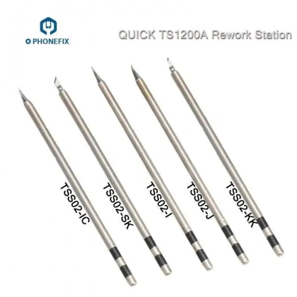 لحام الحديد طرف ts1200a ، لحام الحديد الأصلي طرف tsss02 ، رئيس لحام كهربائي للهاتف اللوحة الأم أداة إصلاح pcb اليد
