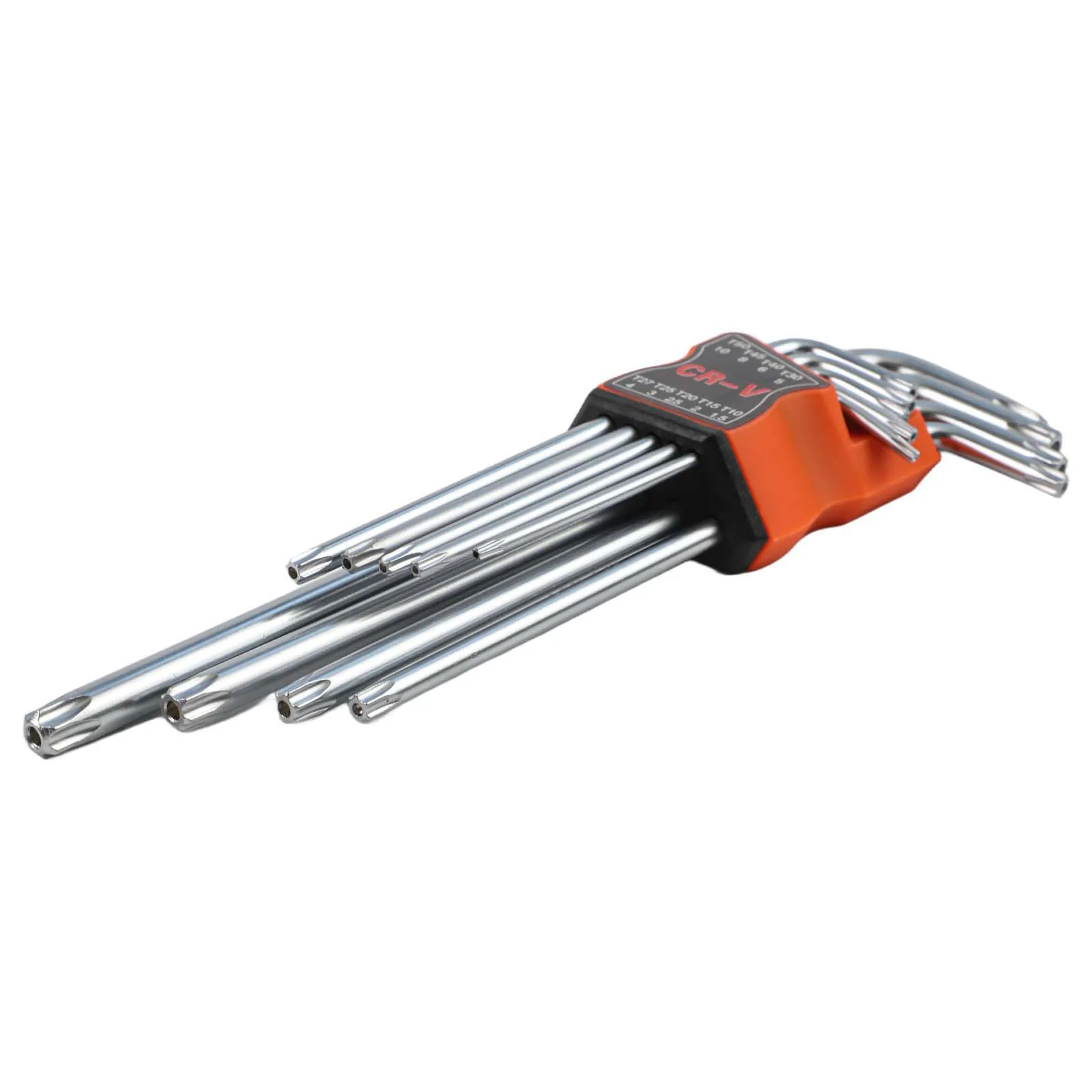 9pcs L Wrench Kit Double-End Screwdriver Long Arm Hex Key Torx Spanner T10-T50 Chrome Vanadium Steel Wrench For Bicycle Repair