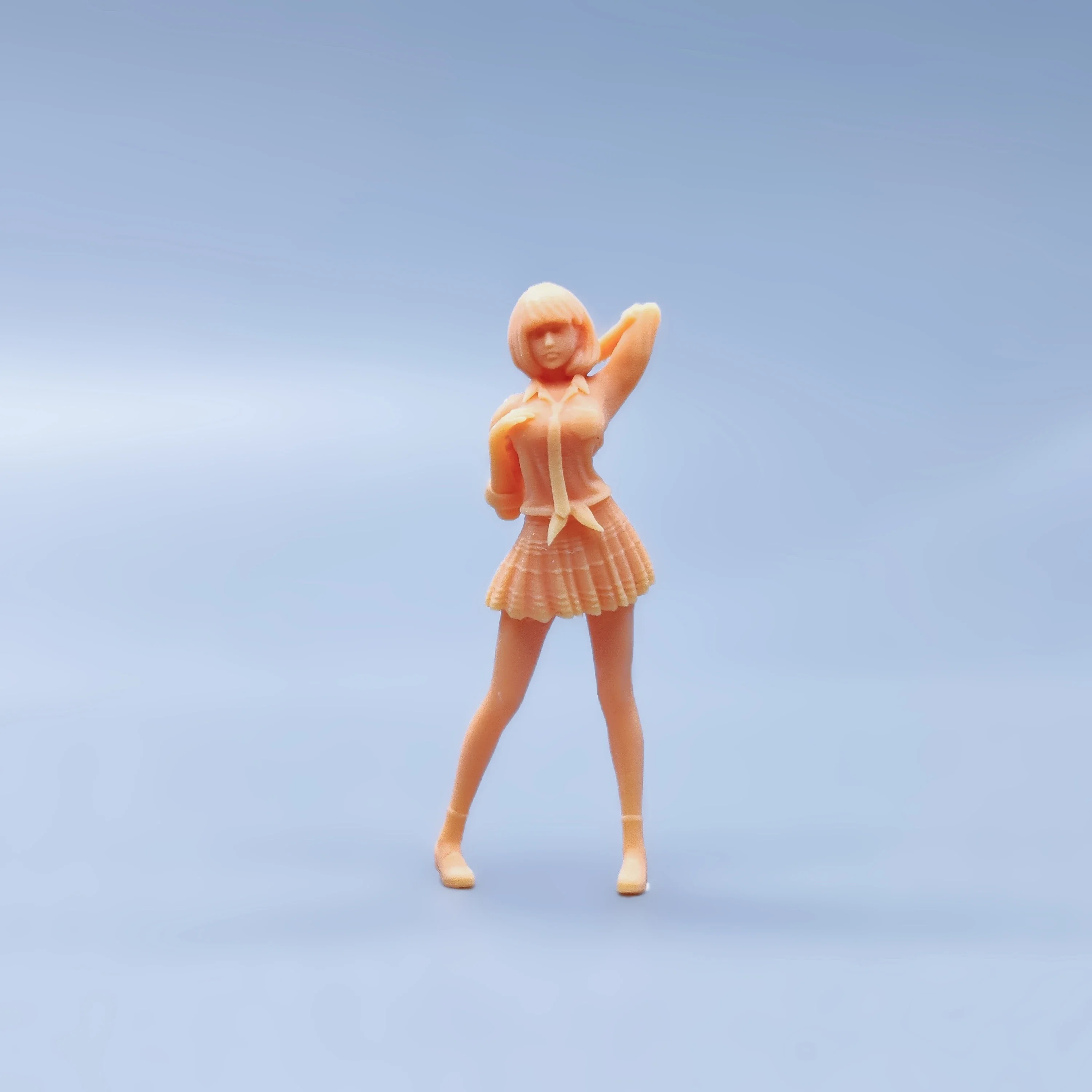 1/64 1/43 фигурки масштабная модель смолы JK юбка галстук девушка неокрашенные миниатюры диорама ручная роспись S037