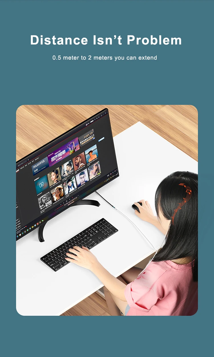 Samzhe Buchse 3,5mm Audio-Verlängerung kabel für Huawei P20 Lite Stereo 3,5mm Buchse Aux-Kabel für Kopfhörer Xiaomi Redmi 5 plus PC – Detail 5