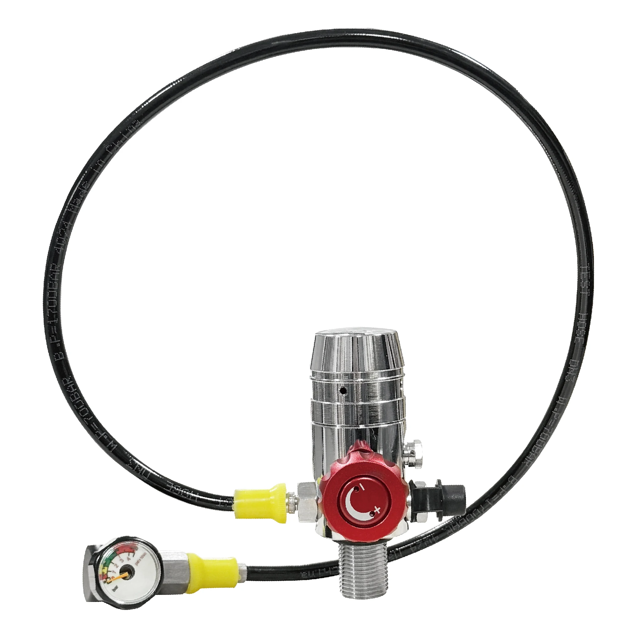 M18x1.5 Scuba Regulator First Stage 200Bar 3000PSI, Pressure Reducing Valve with SPG Hose, Diving Equipment