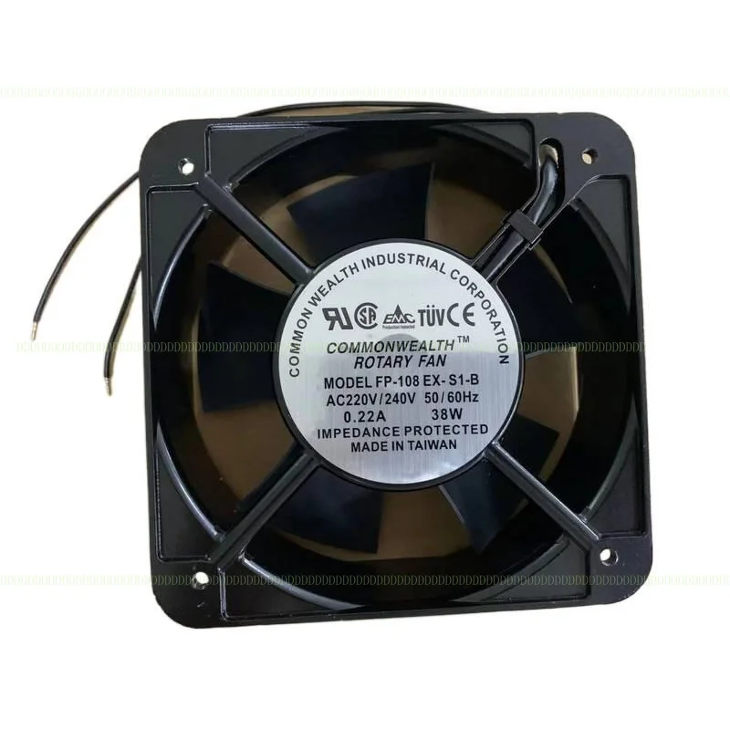 LZ Commonwealth FP-108-EX-S1-B Поворотный охлаждающий вентилятор, 220/240 В переменного тока 50/60 Гц 38 Вт LZ Commonwealth FP-108-EX-S1-B Поворотный охлаждающий вентилятор, 220/240 В переменного тока 50/60 Гц 38 Вт