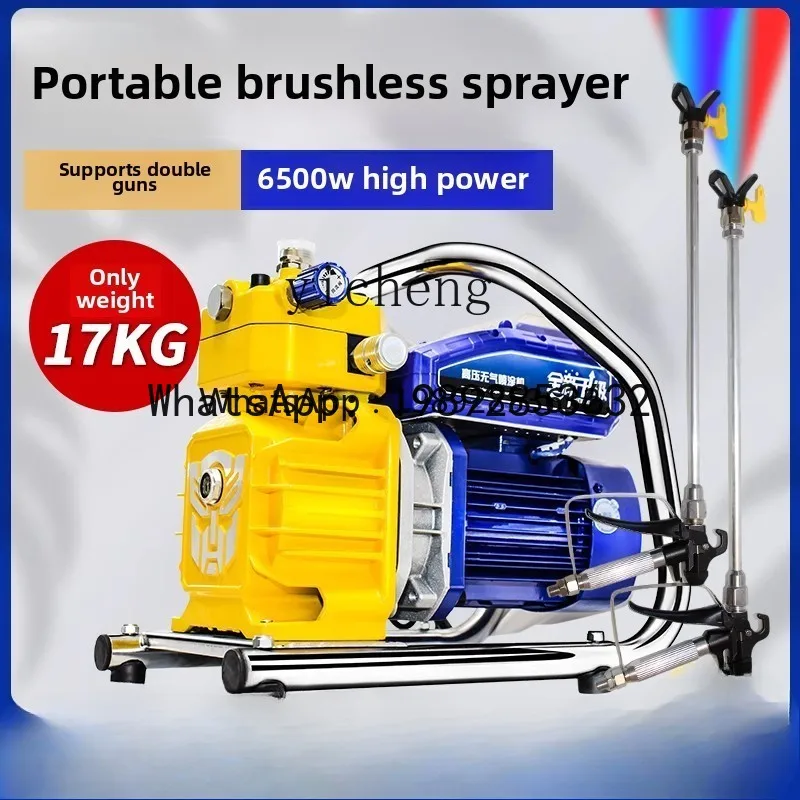 ABB Kleines tragbares Latex-Farbspritzgerät, automatisches Airless-Elektro-Hochdruck-Farbspritzgerät, spezielles Farbspritzgerät