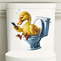 Funny Duck Squirrel Gorilla Toilet Waterproof Sticker Bathroom Toilet Cover Sticker Wall Stickers Wc  For Home  Decoration M1126