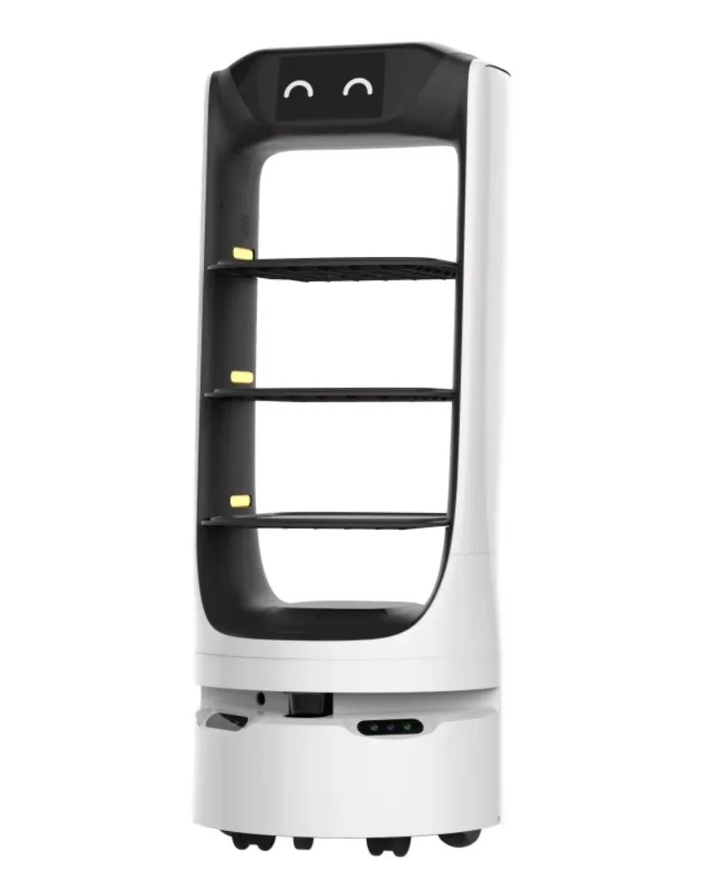 Custom Made Food Delivery Robot with  Navigation & 3D Obstacle Avoidance for Restaurant Automation