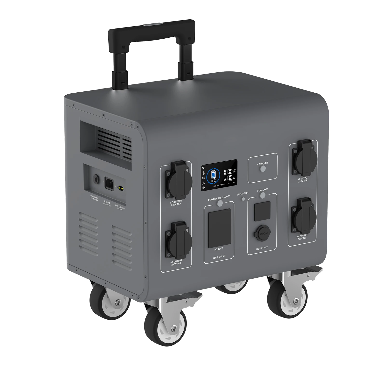 

Free Delivery All in One 3000W 5000W LiFePO4 Battery Portable Solar Generator with MPPT Solar Panel & Car Input Pure Sine Wave f