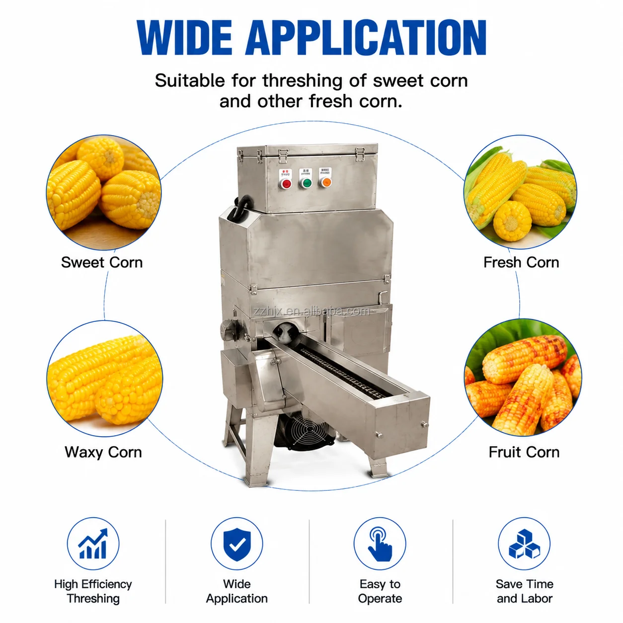 Stainless Steel Sweet Fresh Co - огляд і ціна Corn Sheller Machine