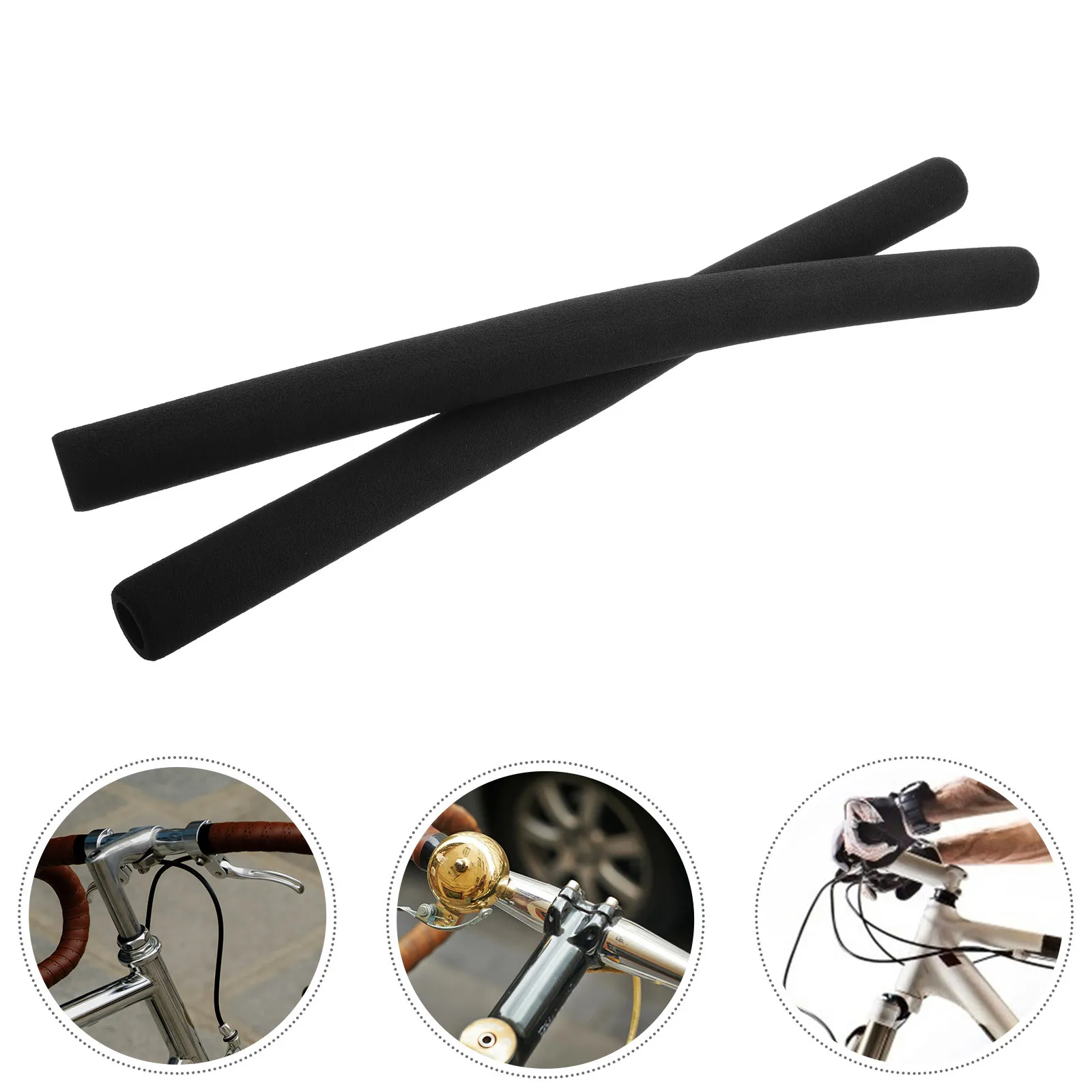 

2Pcs Travel Bicycle Handlebar Grips Ergonomic Sponge Shock Absorption Comfortable Long Distance Cycling Road Bike Accessories