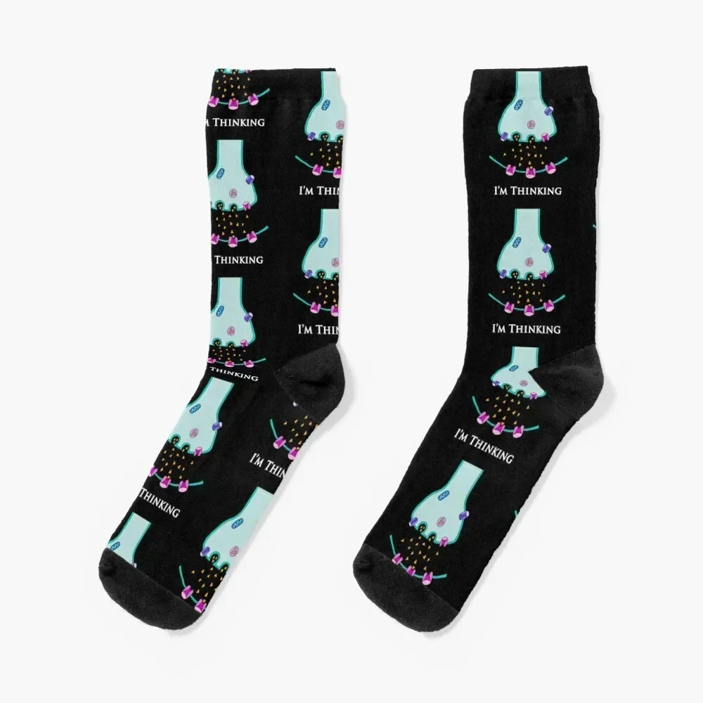 

Im Thinking SynapseNeuroscience Socks christmas gifts Antiskid soccer Run Men's Socks Women's