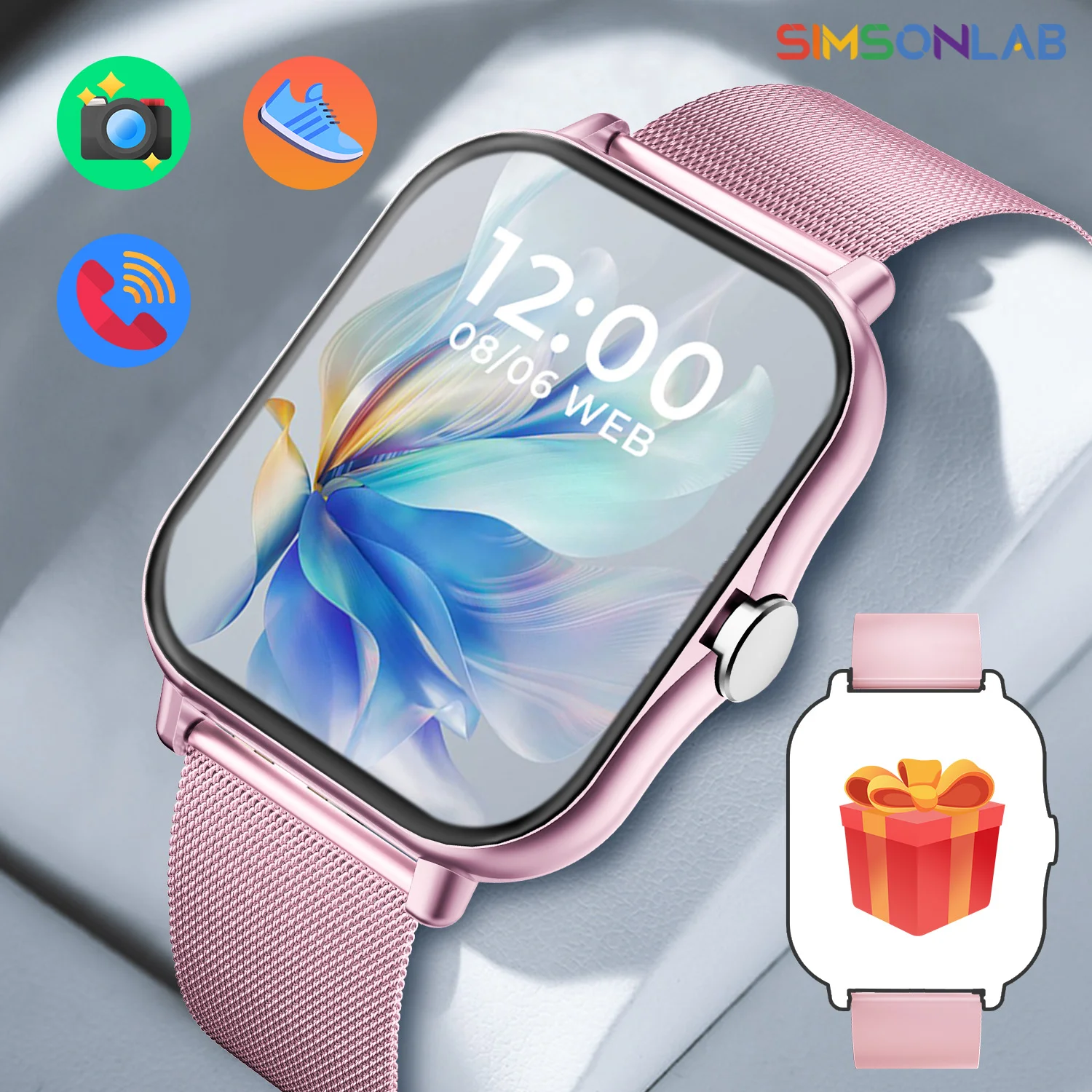 

2025 New Smartwatch 1.83‘‘HD Screen with Wireless Call Sport Fitness Tracker Music Control Sedentary Reminder for Men Women Gift