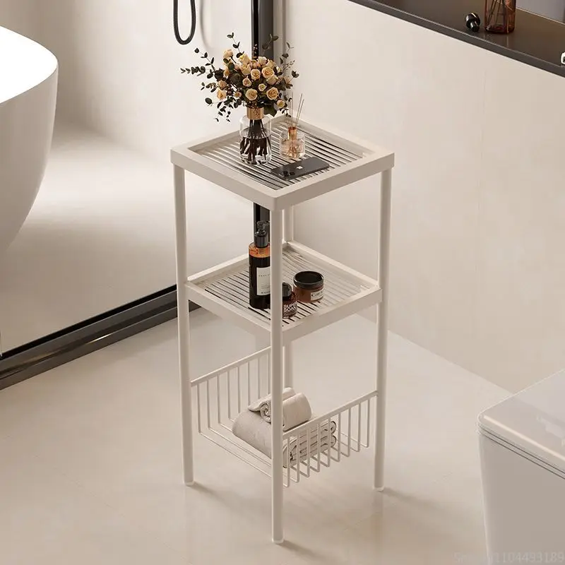 

Slim Bath Tower - Narrow Multi-Shelf Organizer for Toilet Area