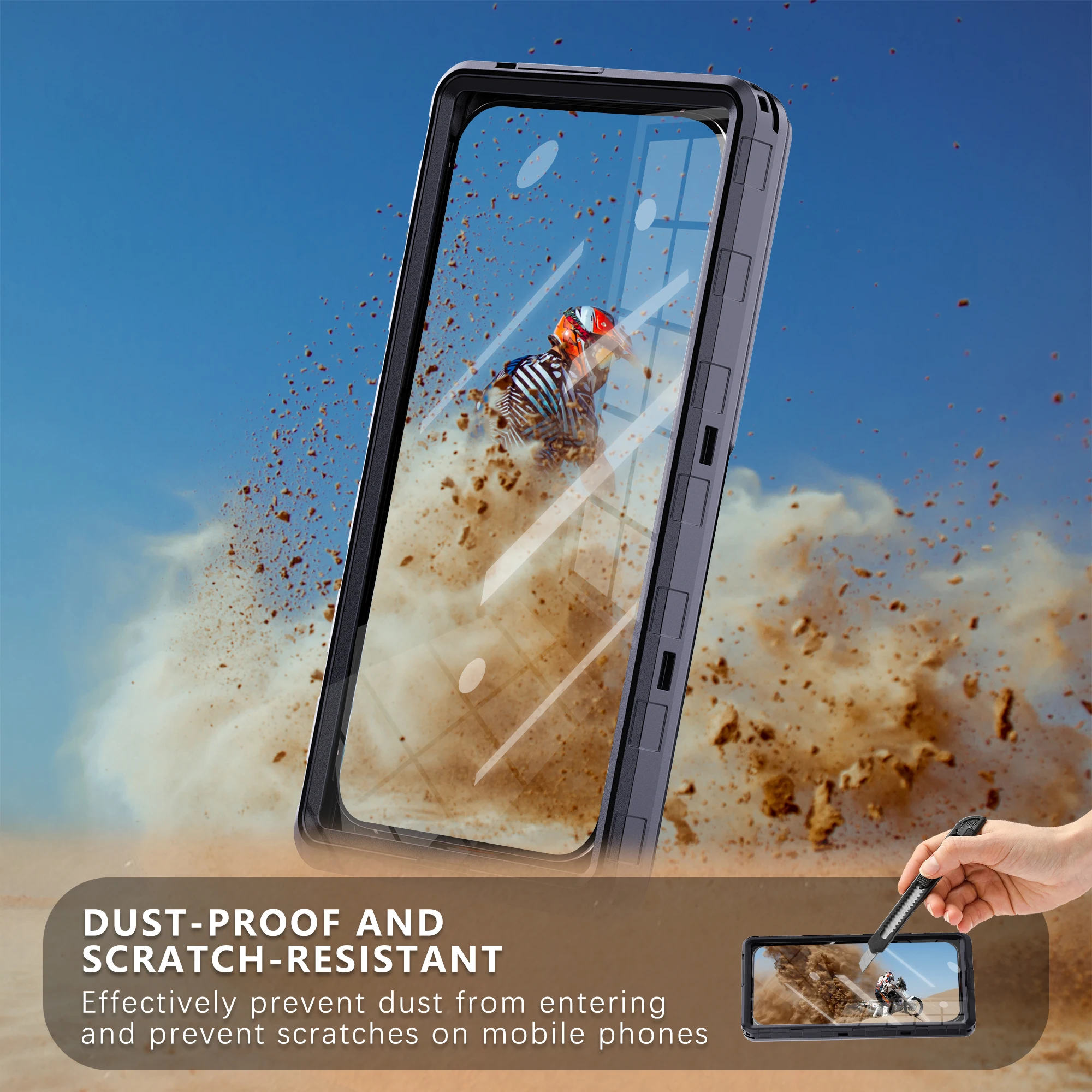 Shellbox Verbesserte Universelle 6,9-Zoll Wasserdichte Handyhülle, Unterwasser-Touchscreen, Staub- und Sturzfest, IP68-Zertifiziert – Detail 6