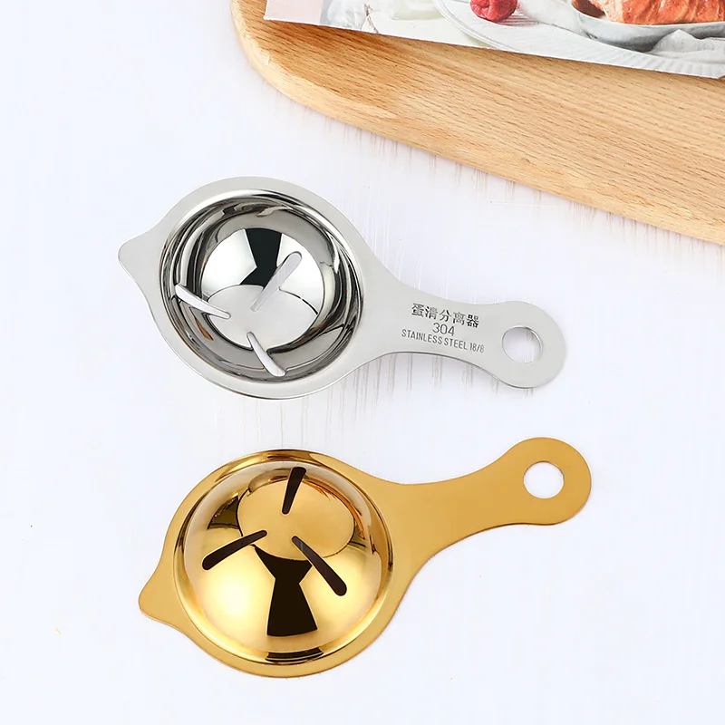 

20pcs 304 Stainless Steel Yolk Egg Separator Divider Sifting Gadget Baking Tool Multicolors Kitchen Accessories Multifunction