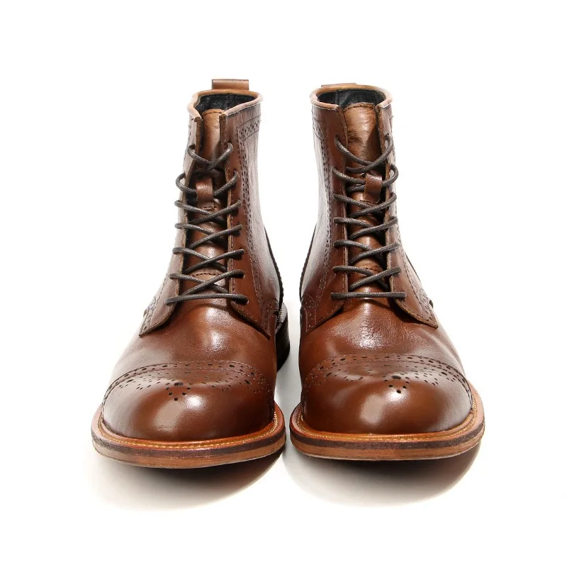 Luxusmarke Motorrad Chelsea Stiefel Rindslederstiefel Herren