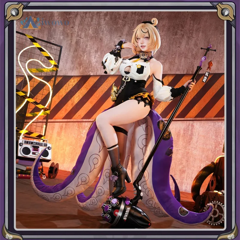 

Zenless Zone Zero Game Yidhari Murphy Cosplay Costume Wig Sexy jumpsuit uniform tail Halloween Christmas RolePlaying Party Set