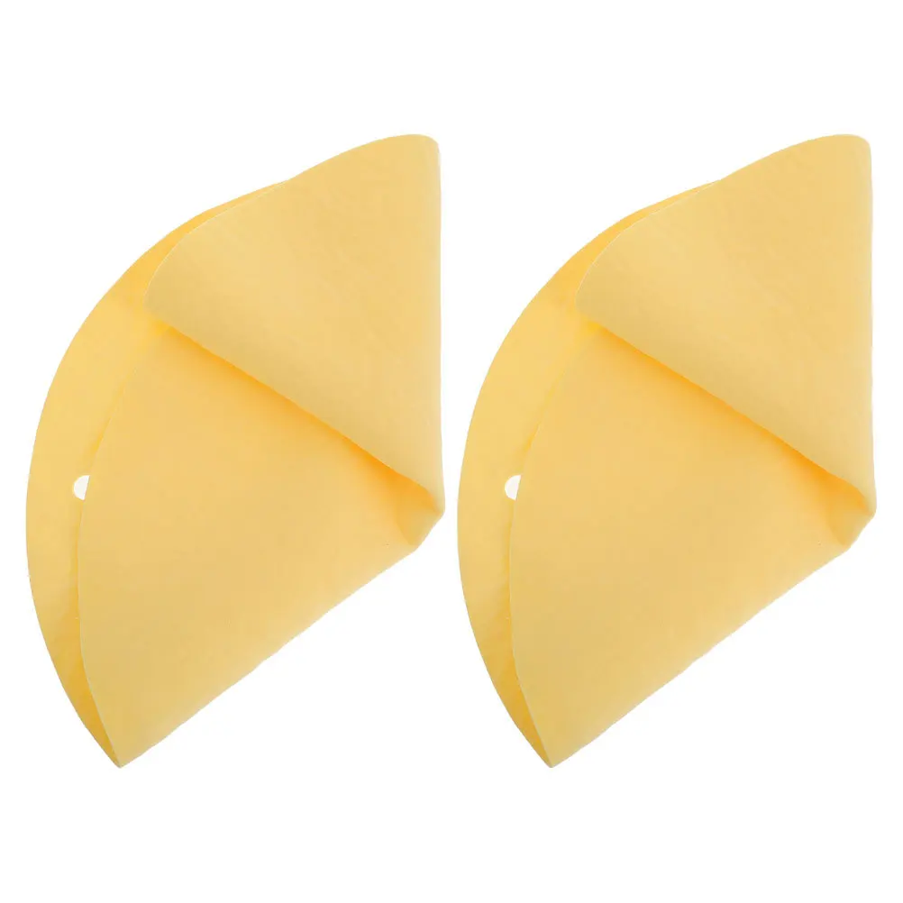 

2pcs Pottery Absorbent Pad Dual Hole Round Clay Trimming Bat Mat For Throwing Wheel Craft Making Reusable Pva Chamois Drying