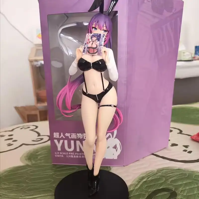 25 cm BearPanda Yuna Bunny Girl Anime Figuur AINA Knielende Positie Sexy Meisje PVC Action Figure Verzamelen Model Desktop Decor Gift