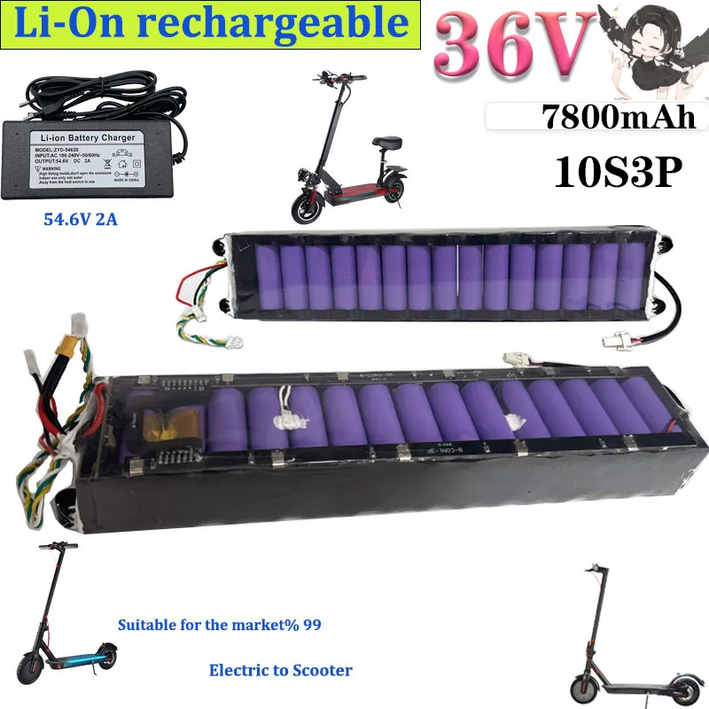 10S3P 36V 7.8Ah M356 batterie de scooter électrique m365 batterie 18650 batterie avec Communication Bluetooth étanche