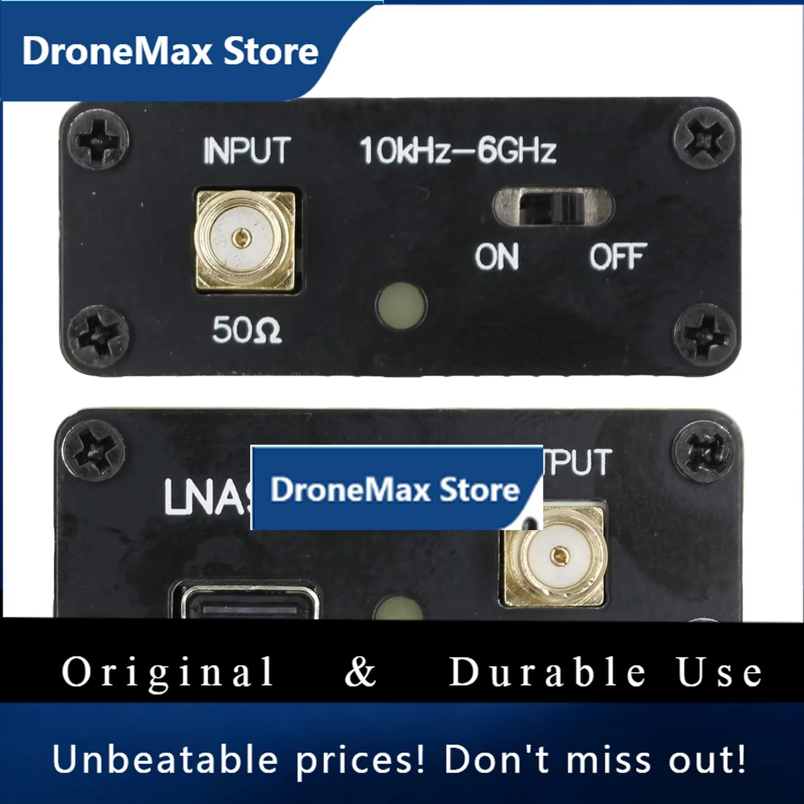 DroMa10k-6GHz Full Band Power Preamplifier With SMA Female Connector Low Noise Gain Block Amplifier RF Amplifier Module For RF &
