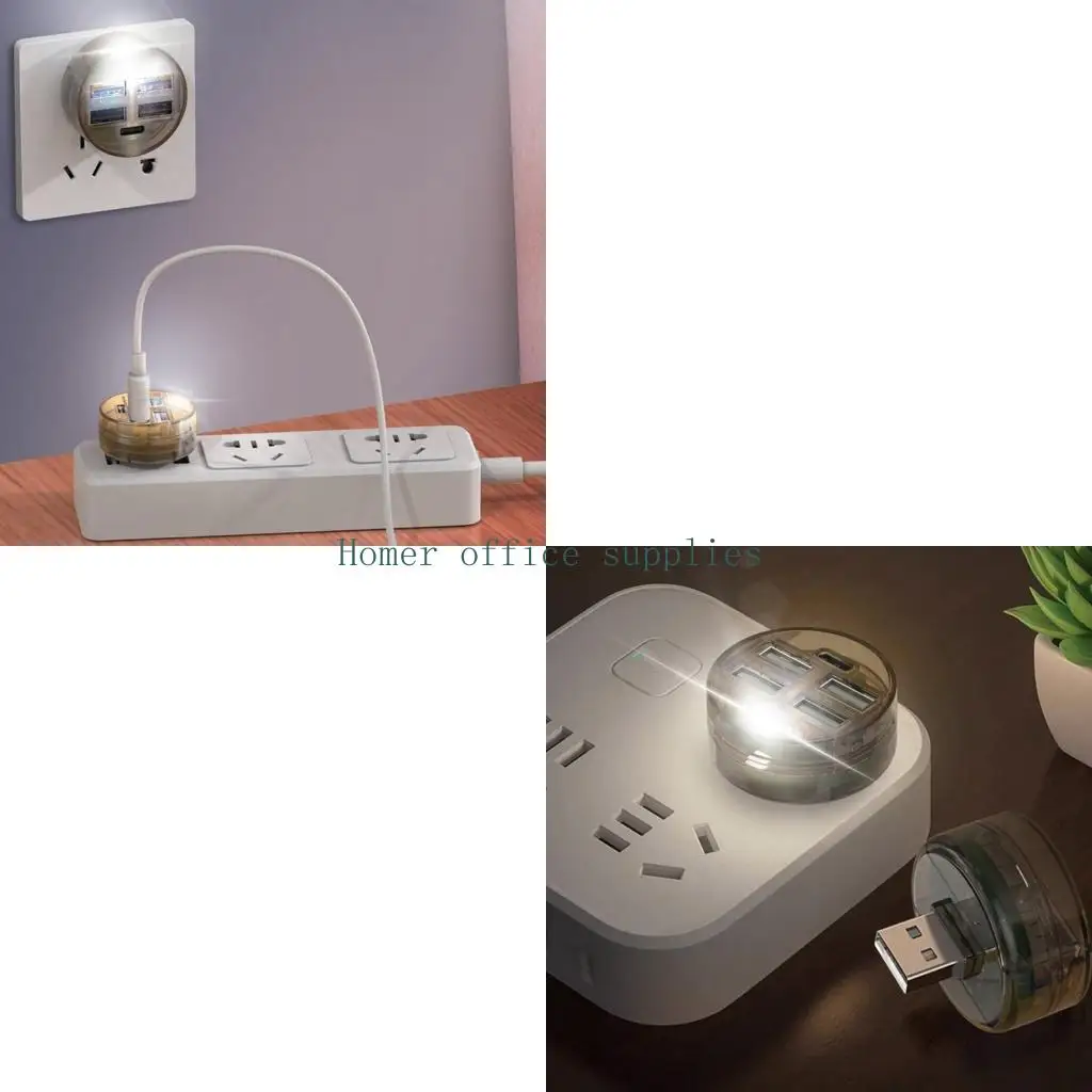 K43B 4 Port USB Hub USB Splitter 1 Port USB C Extender Adapter for Notebook Laptop