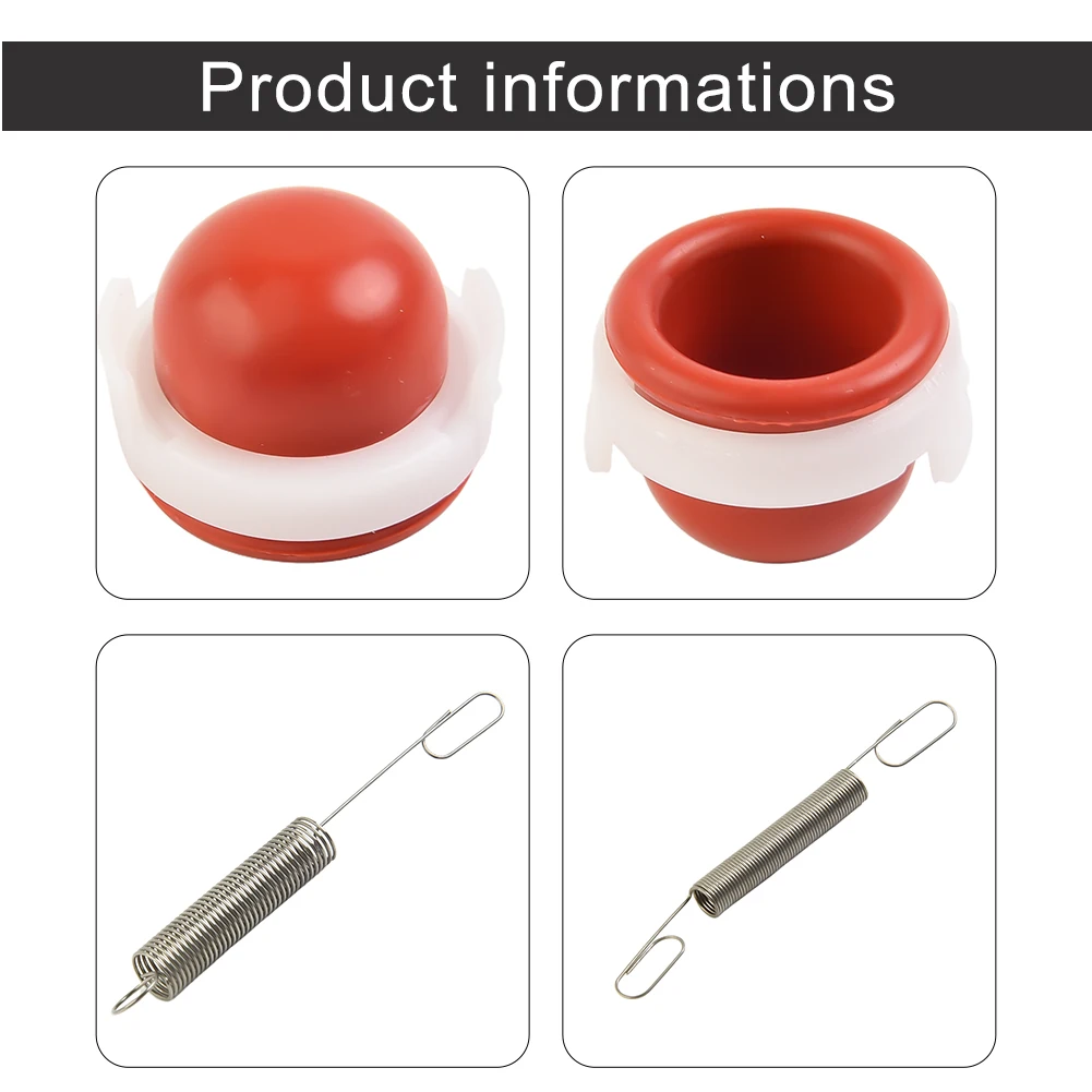 Red Non-Porous For Primer Bulb and Spring Combination for 691859 692211 Replace 694394 494408 4178 4128 Engine Applications