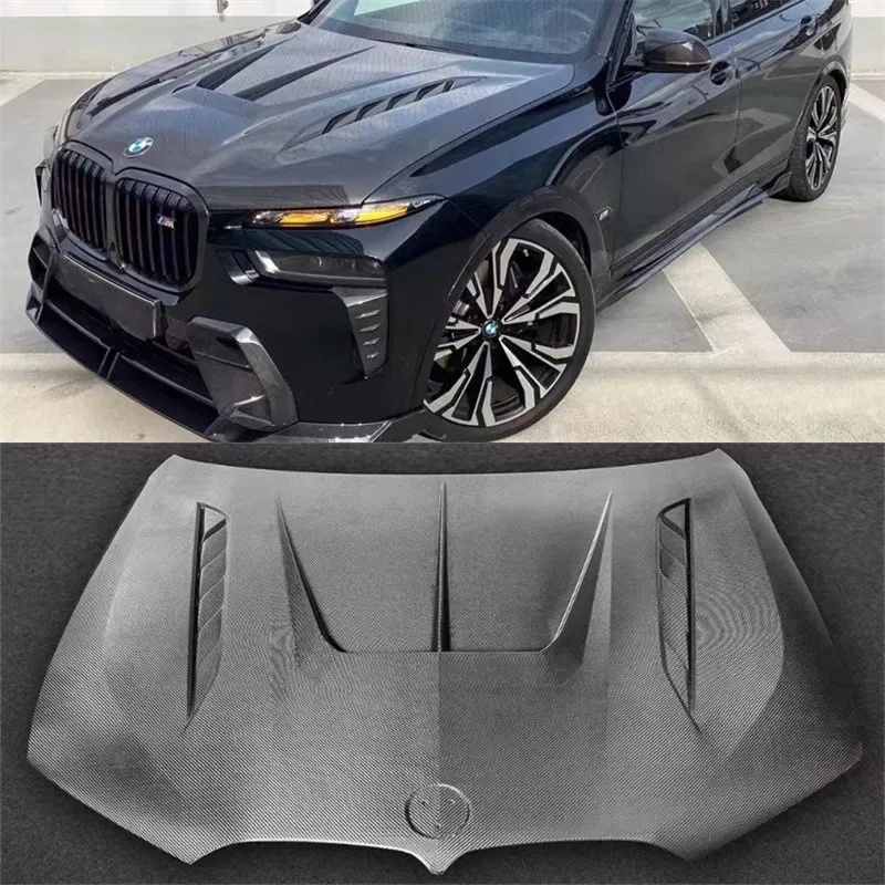 

For BMW G07 X7 2023 2024 2025 ReaI Dry Carbon Fiber Hood Cover Kit