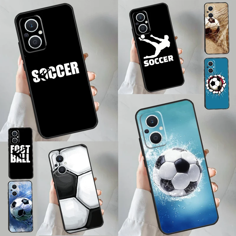 Funda de balón de fútbol de pasión de fútbol para OPPO Reno 2Z 4Z 5Z 8T 3 4 5 6 7 8 Lite OPPO Find X2 X5 X3 X6 Pro Lite Neo