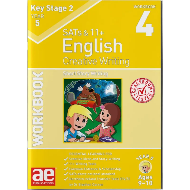 

KS2 Творческое письмо, 5 лет, рабочая тетрадь, 4 коротких историй, письмо Dr Stephen C Curran 9781910107348