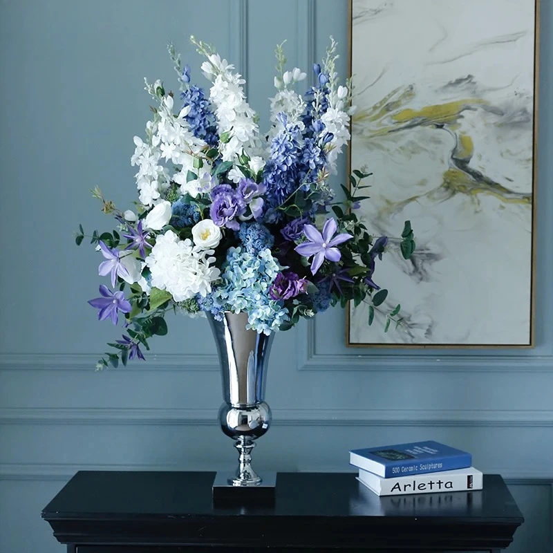 PYH hotel lobby front desk villa shopping mall living room table high-end light luxury decorative flower ornaments