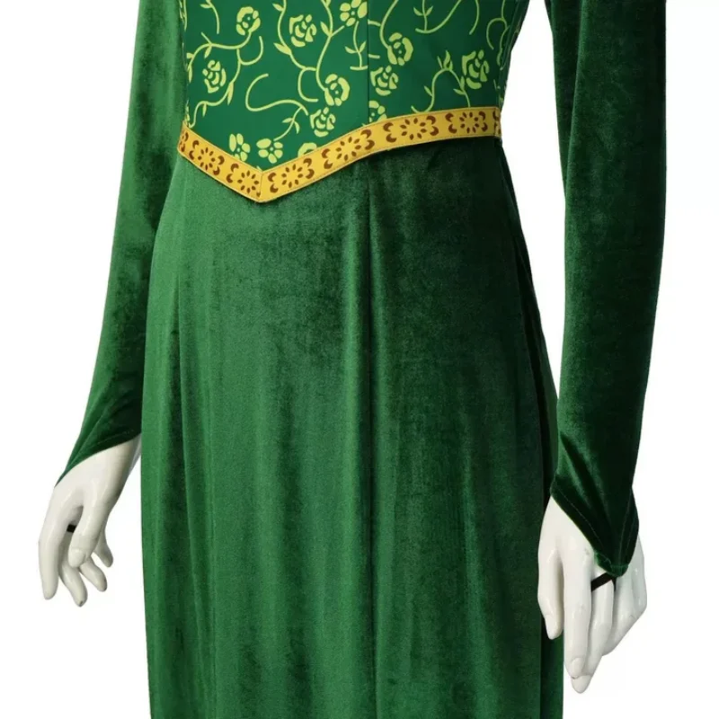 Anime Shrek Cosplay Costume Fiona Princess Dress Adult Woman Long Sleeves  Green Dress Halloween Cosplay Party Outfit Dress - AliExpress 200000532