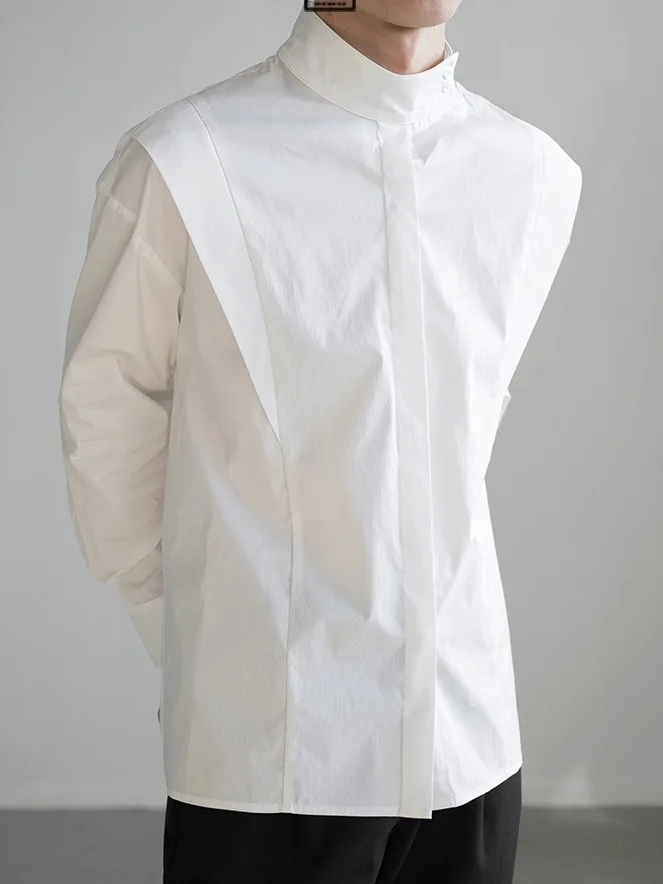 

Коврик мужской Long Sve irt повседневный универсальный дизайн Премиум на ощупь весенне-осенняя одежда из полиэфирного волокна без зарегистрированного бренда