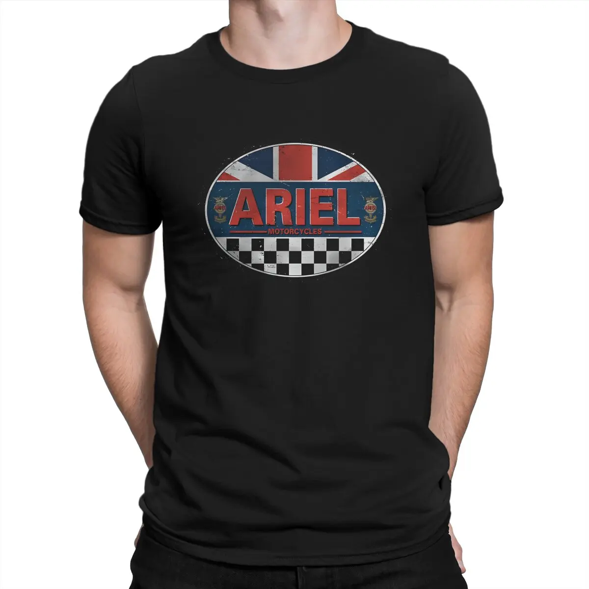 A-Ariel Newest TShirt for Men A-Ariel Motorcycles Round Neck Pure Cotton T Shirt Personalize Birthday Gifts Streetwear