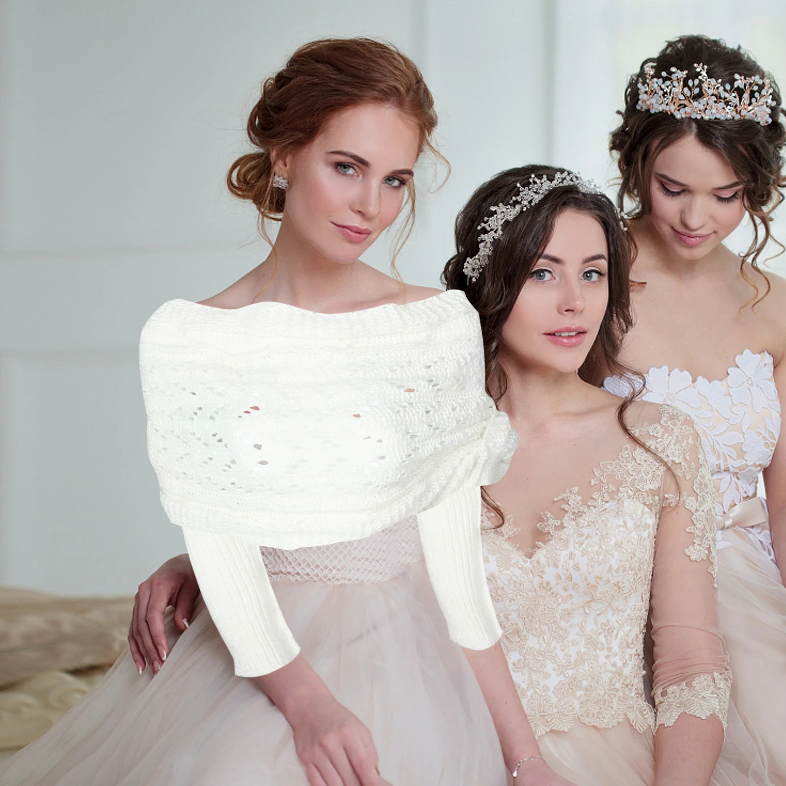 

Coffee Cable Knit Chunky Knit Sweater Scarf Sleeves Winter Wrap Shawl Knitted Neck Wrap Warm Scarf Women Shawl Wraps for Women