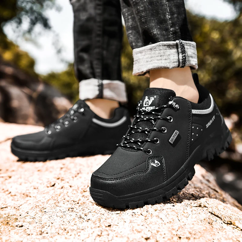 

Casual Sneakers Women Lace-up Low-top Comfortable Breathable Casual Men Shoes Anti-slip Warm Plush Soft Outdoor Hiking Shoes Men