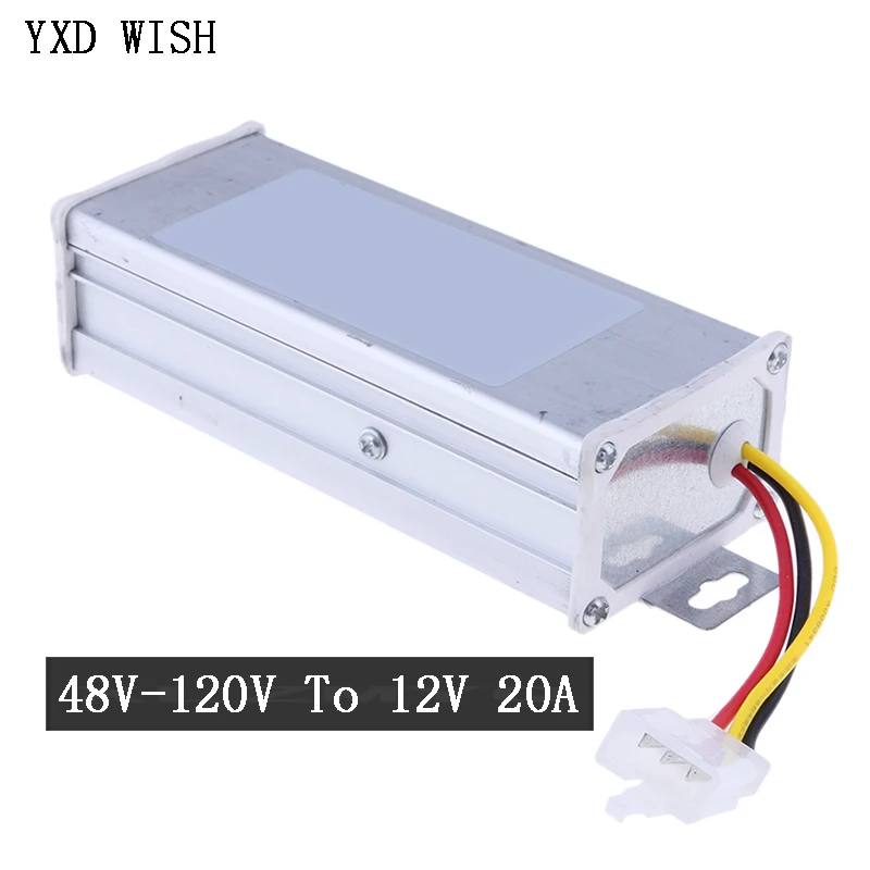 DC-DC Converter 48V - 120V to 12V 20A Step down Module DC 48V 60V 72V 80V 100V 105V 110V 118V Buck Converter Power Supply