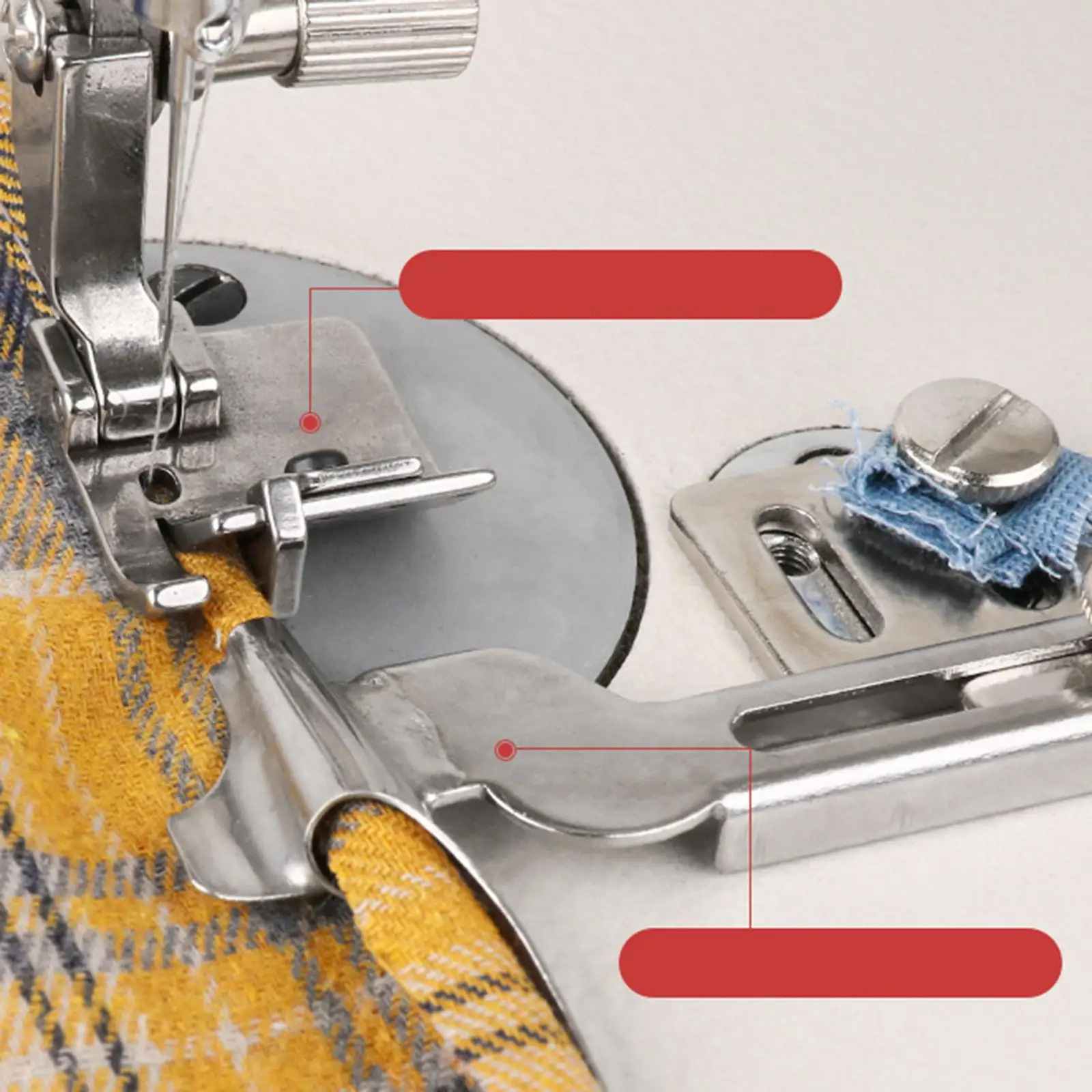 T9 Hemmer Foot Multifunctional Universal Beginners Household for DIY Crafts Cloth Overlock Overstitch Sewing Straight Lines