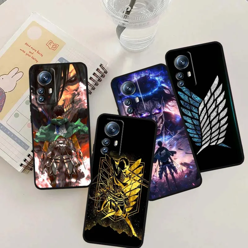 

Attack on Titan Popular Cool Phone Case For Xiaomi Mi 15 14 13 13T 12 12T 12S 11 11i 11T Pro Ultra Lite 5G Black Soft Cover
