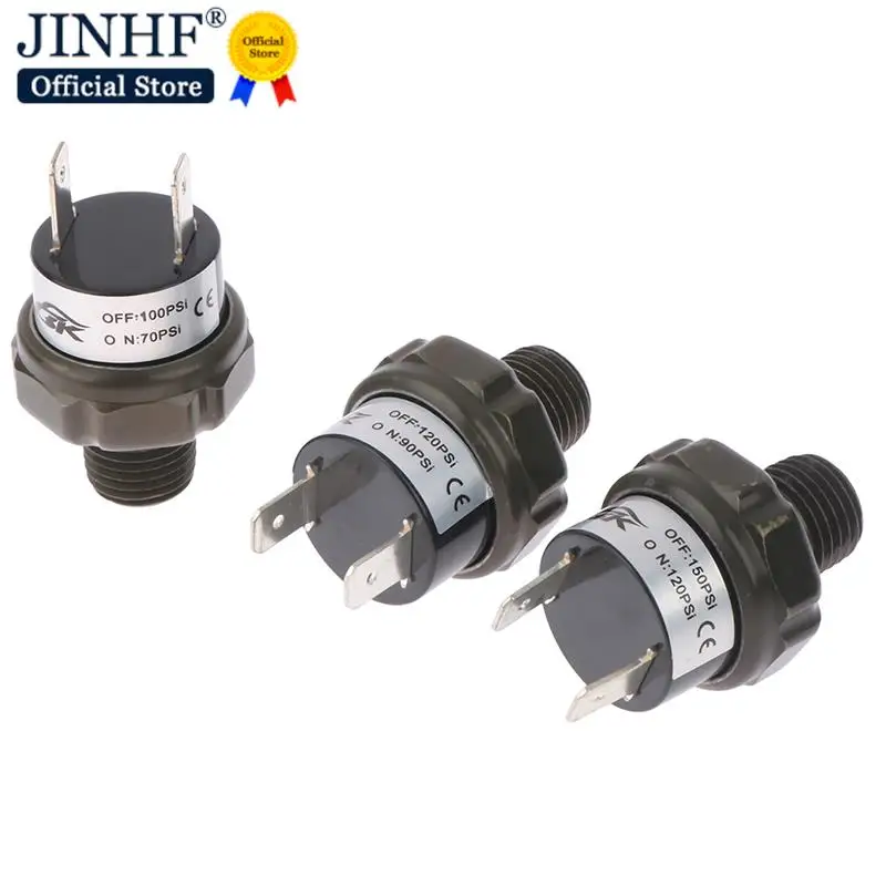 1Pcs Heavy Duty 1/4 NPT Air Compressor Pressure Control Switch Valve 70-100PSI 90-120PSI 120-150PSI