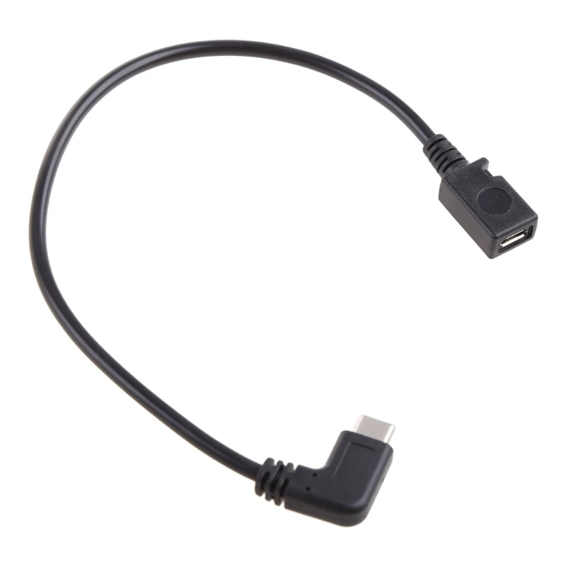 USB Type-C 90° Male To Micro USB Female Converter Adapter Cable for Phone Dropship