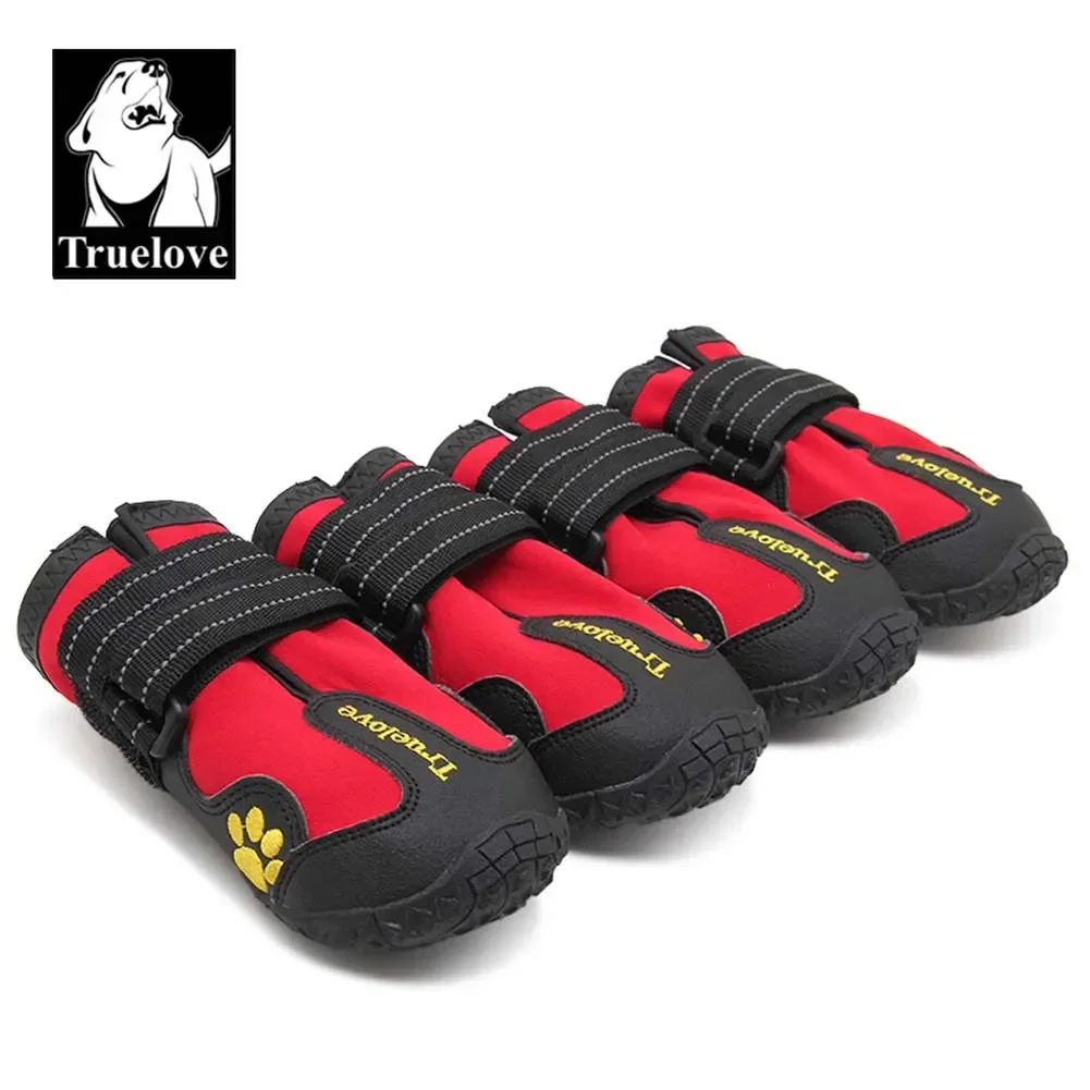 Truelove Hundes chuhe wasserdichte rutsch feste Regens tiefel warmer Schnee reflektierend für kleines mittelgroßes Haustier Sport training tls3961