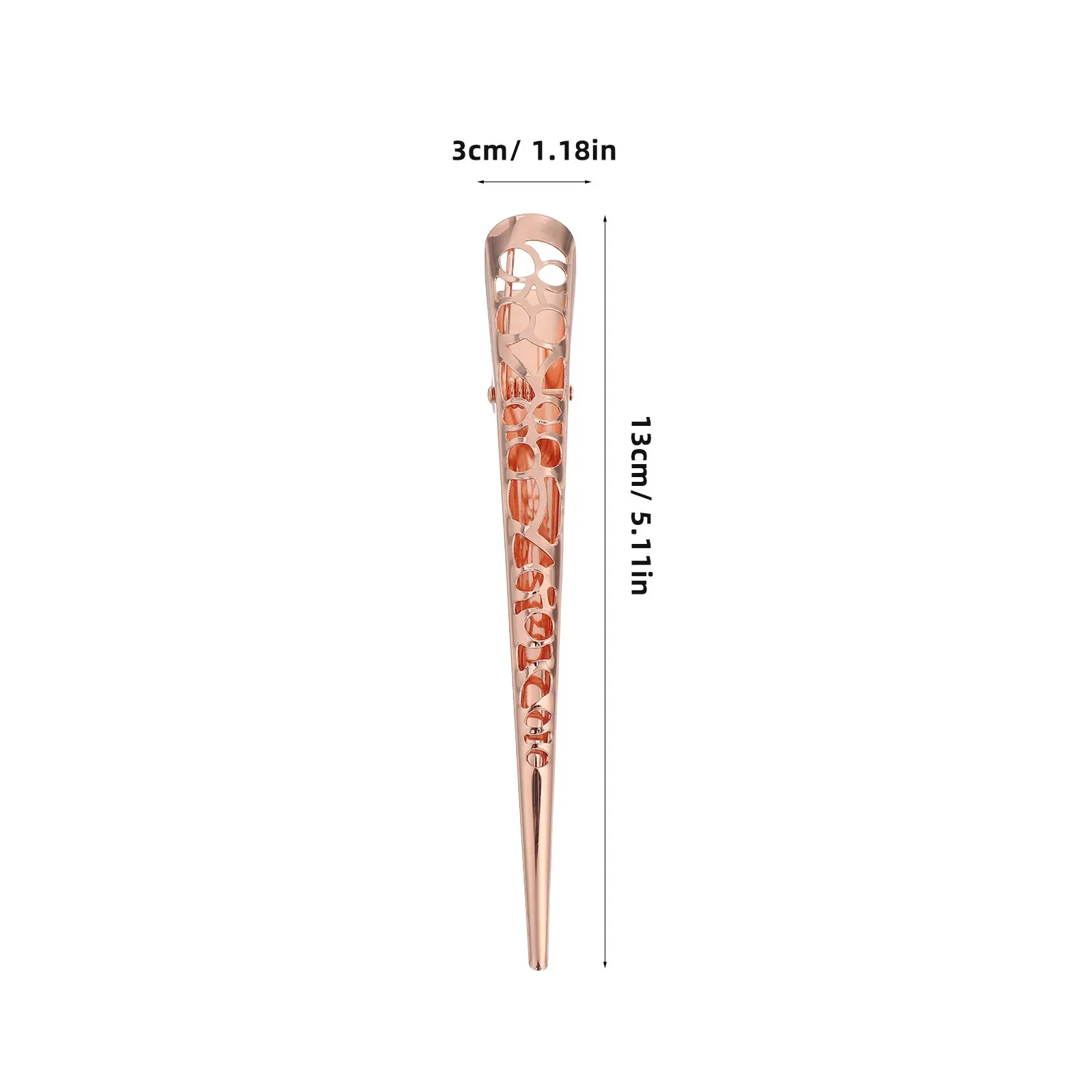 4Pcs Metal Hair Clips Hollow Pattern Hairpins for Women Fashionable Hair Barrettes Stable Hold Styling Accessories for Wedding