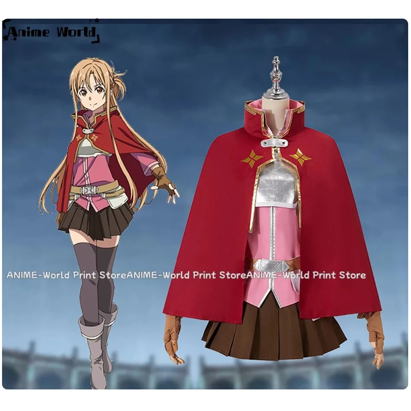 커스텀 사이즈: 소드 아트 온라인: 프로그레시브 - 딥 나이트의 장난 아스나 유우키 코스프레 의상 할로윈;6,a'3.k;8