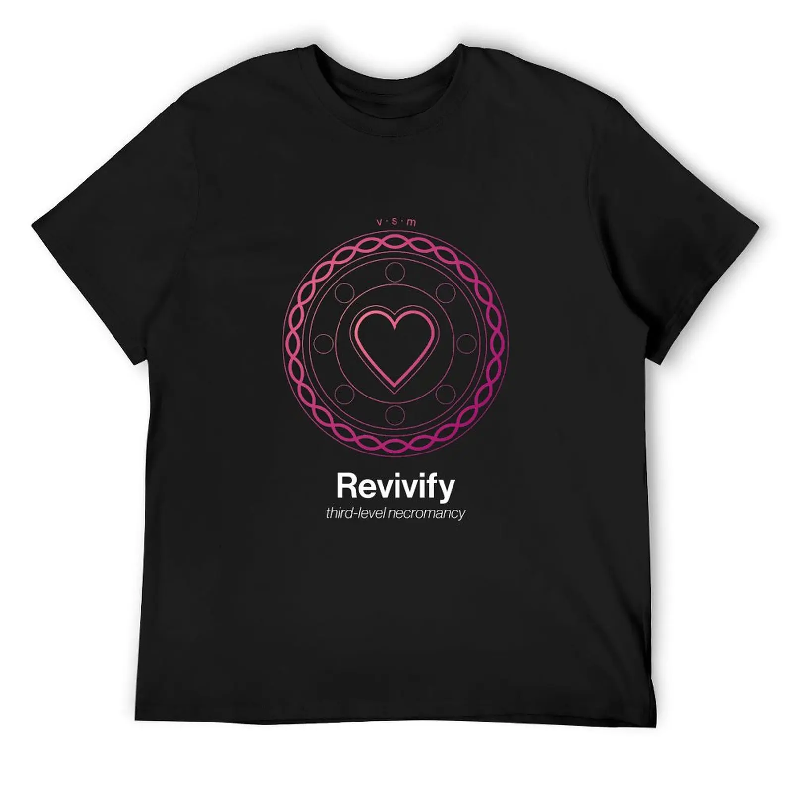 Revivify Spell Symbol T-Shirt shirts graphic tee tops blacks rapper graphic tees men workout shirt