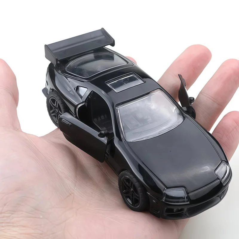 1:36 Scale Die-Casting Alloy Sports Car Toy, Return Force Function, Car Doors Can Be Opened, Simulated Modified Racing Car Model