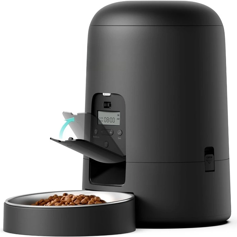 

Automatic Cat Feeder, Cat Food Dispenser Battery-Operated with 180-Day Battery Life, AIR Timed Pet Feeder for Cats & Do