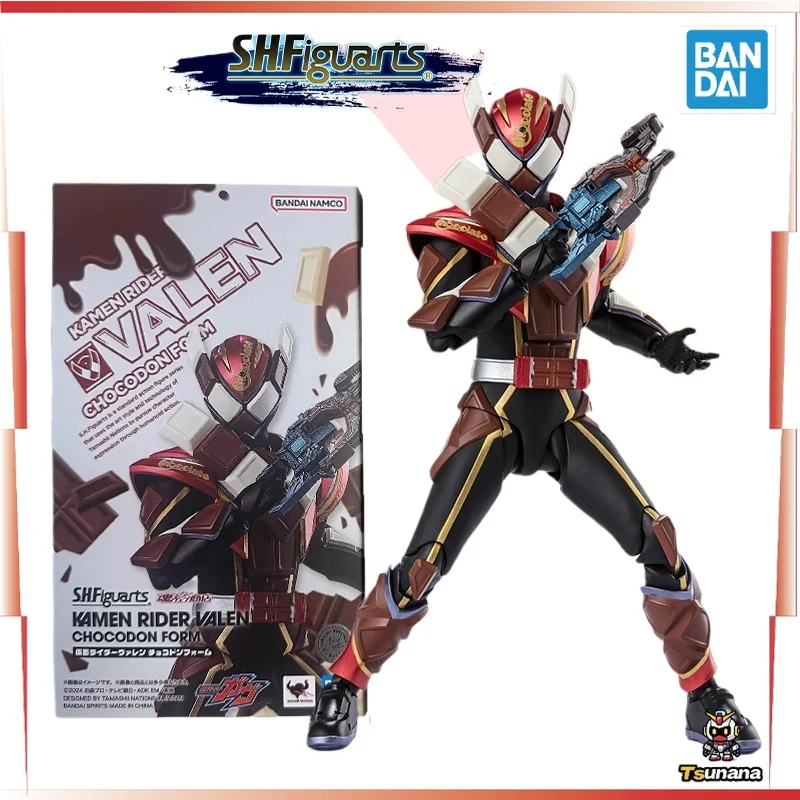 

In Stock Original Bandai SHF Kamen Rider VALEN CHOCODON FORM Anime Figure Action Figure Finished Model Toy Gift for Kid