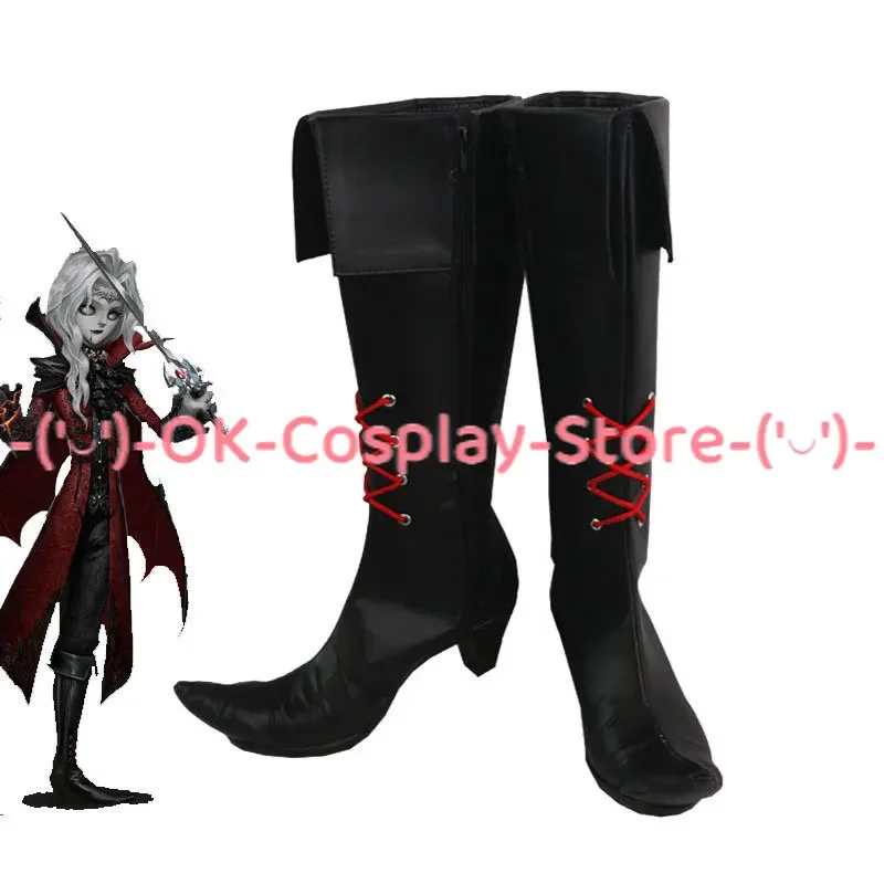 Joseph Desaulniers Cosplay Shoes Identity V Photographer Cosplay Women High Heel PU Boots Halloween Accessories Prop Custom Made