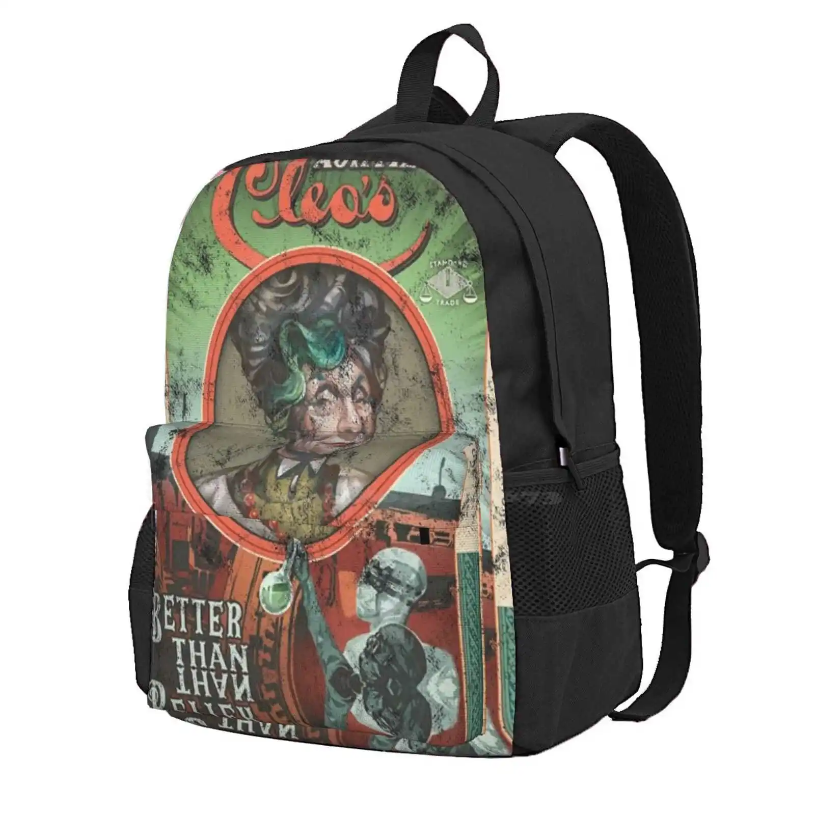 The Outer Worlds Auntie Cleo'S Better Than Nature Hot Sale Schoolbag Backpack Fashion Bags Outer Worlds Anthrocillin Advert