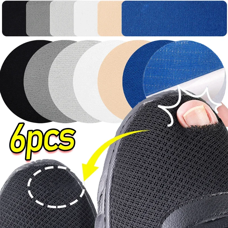 Parches para zapatos deportivos, almohadillas transpirables para zapatos, parche para zapatillas, Protector de talón, parche adhesivo para reparación de zapatos, productos para el cuidado de los pies, 6 uds.