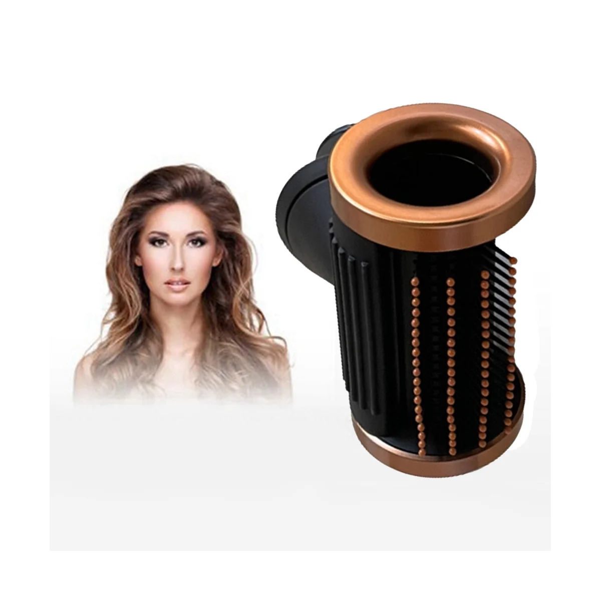 Boquilla Anti-vuelo para la gama completa de accesorios de secador de pelo, boquilla Anti-vuelo, cobre dorado